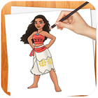 Learn to Draw Moana NEW أيقونة