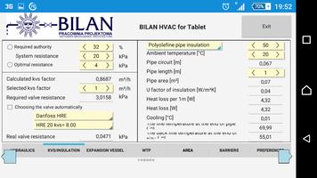 Bilan HVAC Simple for Tablet screenshot 3
