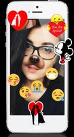 Snap Emoji Stickers with Doggy Affiche