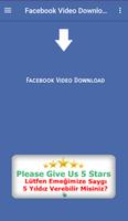 Video Downloader for Facebook (Copy-Paste) Plakat