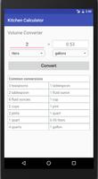 Kitchen Calculator capture d'écran 1