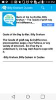 Billy Graham Quote of the Day poster