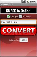 Rupee to Dollar Lite Affiche