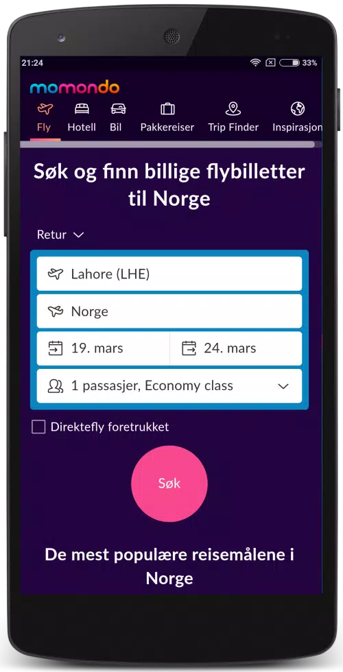 Billige Flybilletter Norge APK for Android Download