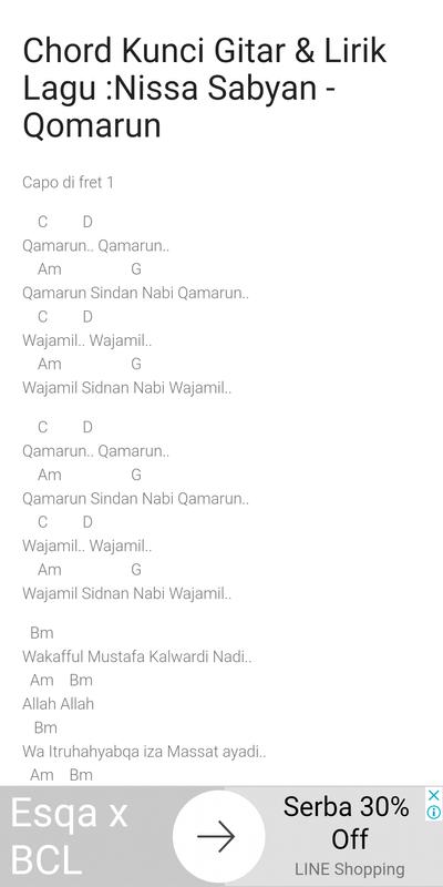 Chord Lagu Qomarun Info Dan Tips