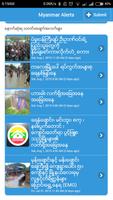 Myanmar Alerts Affiche