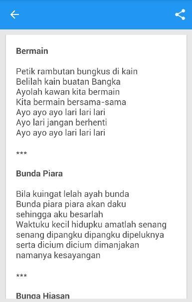 Lirik Lagu Anak Indonesia For Android Apk Download