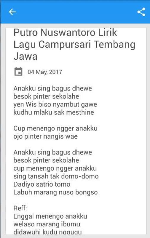 Lagu Campursari Jawa