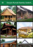 Poster Desain Rumah Bambu Sederhana