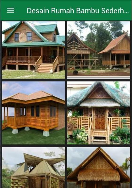 Desain Rumah Bambu Sederhana Contoh Rumah Sederhana di Kampung