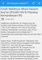 KH Hasyim Ashari Pendiri NU اسکرین شاٹ 2