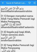 Surat Al Fatihah Arab Latin capture d'écran 3