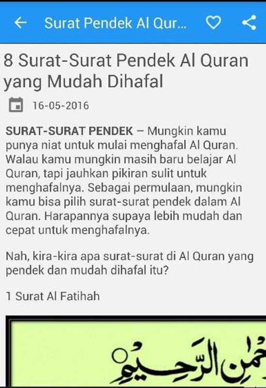 Surat Surat Alquran Lengkap