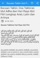 Bacaan Takbir Idul Fitri Adha 포스터