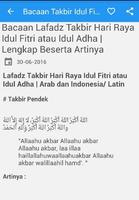 Bacaan Takbir Idul Fitri Adha syot layar 2