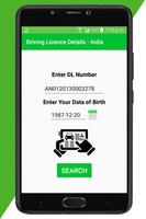 Driving Licence Details - Indi Affiche