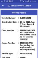 GJ Vehicle Owner Details اسکرین شاٹ 2
