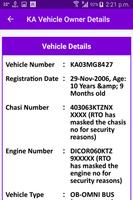 KA Vehicle Owner Details capture d'écran 2