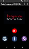 Radio Integración FM 104.3 MHz الملصق