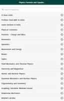 Physics Formulas Plakat