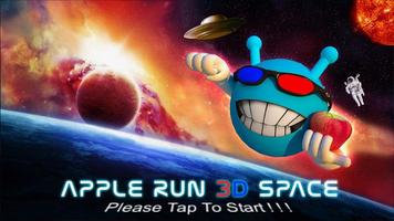 Apple Run 3D Space Affiche
