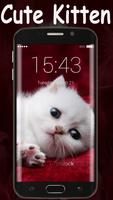 Cute Kitten Lock Screen poster