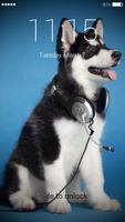 Siberian Husky Lock Screen تصوير الشاشة 3