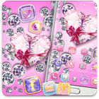 Bling Heart Diamonds Theme icono