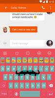 Emoji Keyboard-Mustache captura de pantalla 3