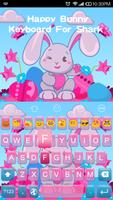 Emoji Keyboard-Happy Bunny capture d'écran 1