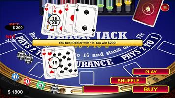 Blackjack 21 Black Jack Table ภาพหน้าจอ 1