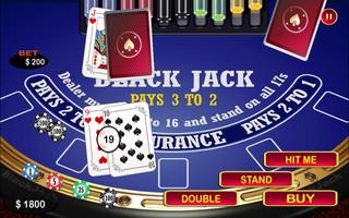 Blackjack 21 Black Jack Table تصوير الشاشة 3