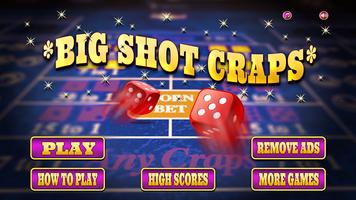 Craps Table Crapshoot Dice الملصق