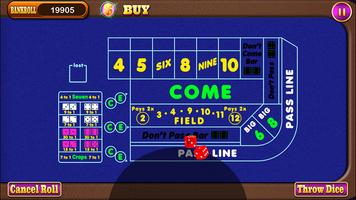 Craps Table Crapshoot Dice screenshot 2