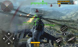Air Combat Gunship Simulator 2018 اسکرین شاٹ 2