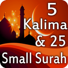 25 Small Surah for Prayer and 5 kalima in Islam آئیکن