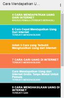 پوستر Cara Cepat Saya Mendapatkan Uang Dari Internet