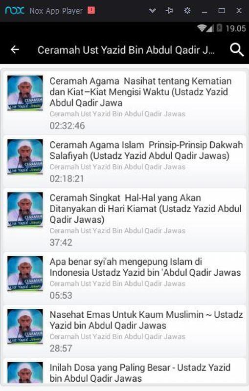 Ceramah Ust Yazid Bin Abdul Qadir Jawas For Android Apk Download