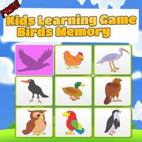 Bird Learn Memory Game Kids Affiche