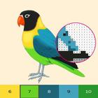 Oiseaux Color By Number, color icône