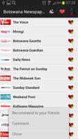 Botswana Newspapers And News تصوير الشاشة 2