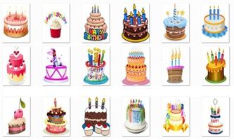 New Birthday Cake Onet Game Affiche