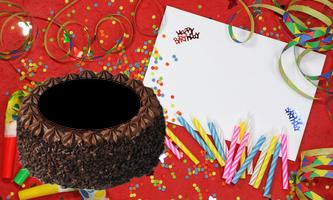 Happy Birthday Cake Photo Editor Affiche