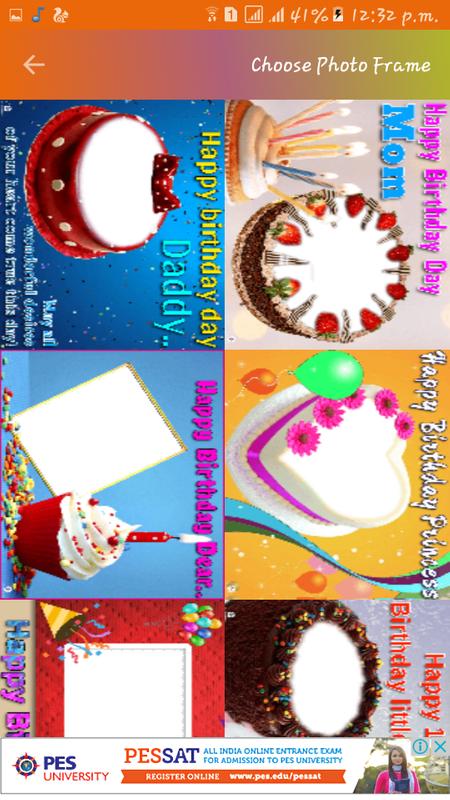 Name Photo On Birthday Cake Editor Frames For Android Apk Name Photo On Birthday Cake Editor Frames स क र नश ट 10