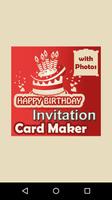Birthday Invitation Card Maker постер