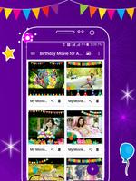 Birthday Movie for Android پوسٹر