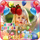 Birthday Cake Photo Frames Maker icon