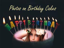 Birthday Cake Photo Frames Maker постер