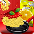 Noodles Pizza Fast Food Street-icoon