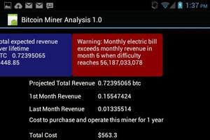 Bitcoin Miner Analysis 1.0 capture d'écran 1